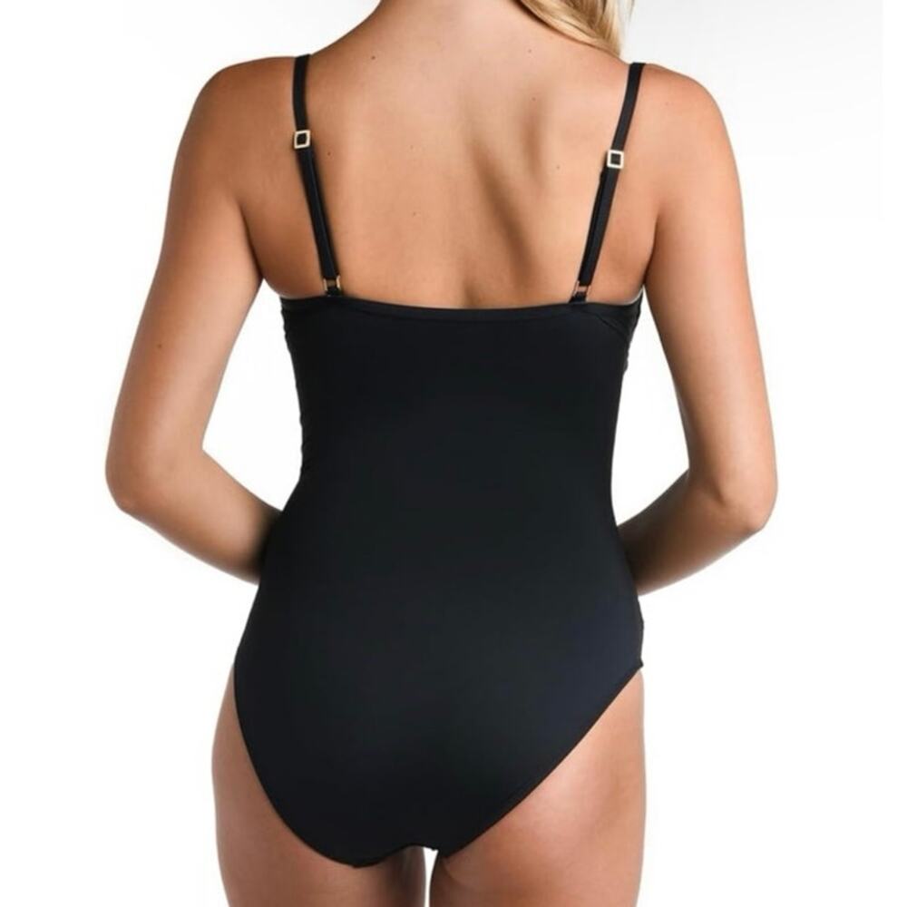 La Blanca NWT Island Goddess Draped Swimsuit Tummy Control 50SPF Size 4 - Picture 7 of 8